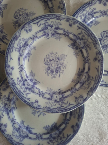Lot de 6 assiettes à dessert n°2 en faïence de Sarreguemines – Modèle Cérès
