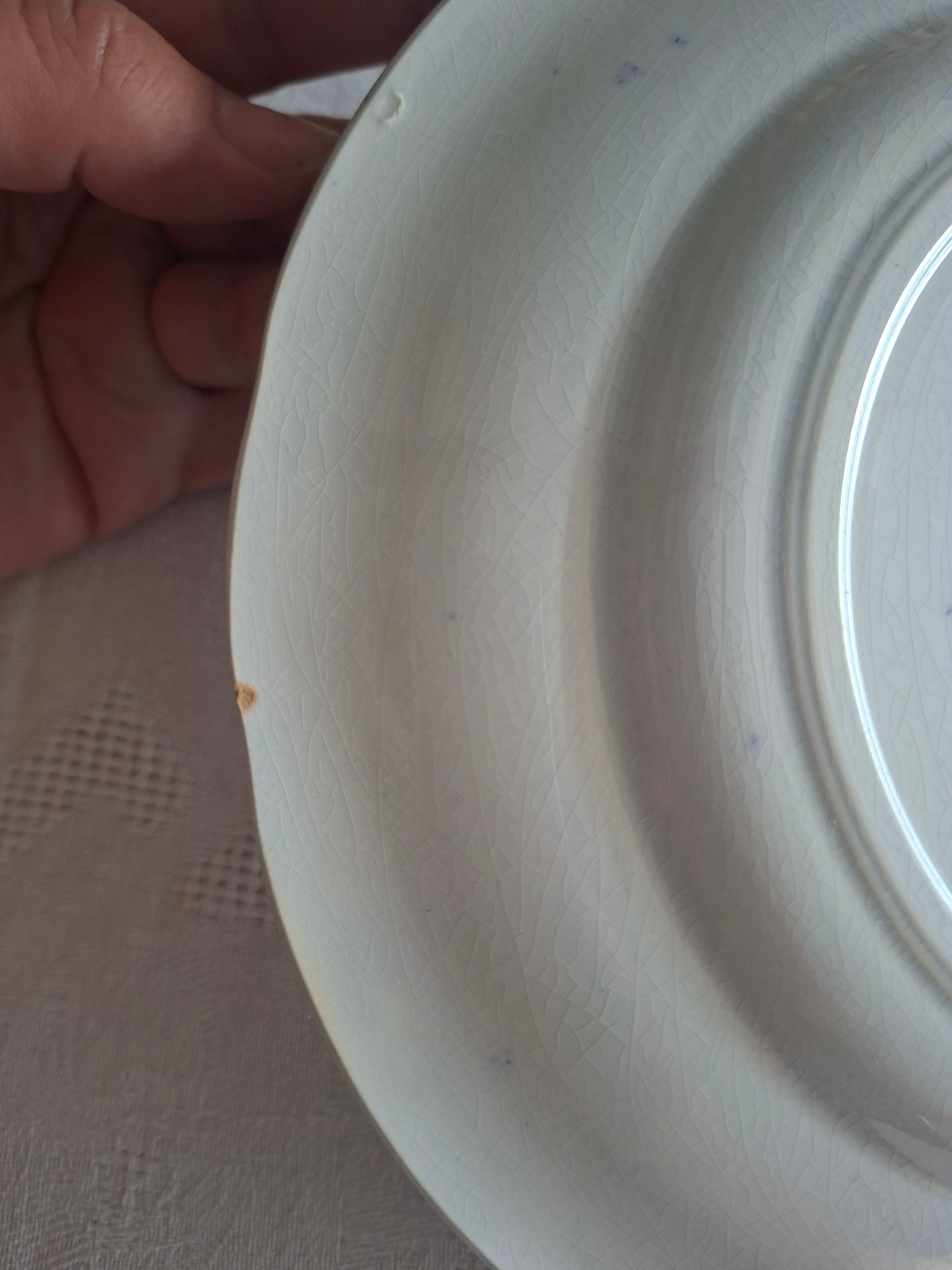 Lot de 6 assiettes à dessert n°2 en faïence de Sarreguemines – Modèle Cérès