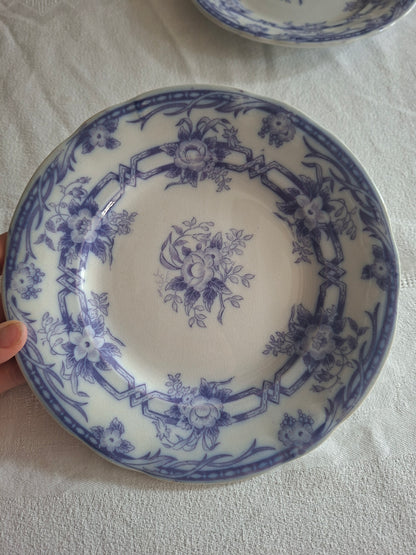 Lot de 6 assiettes à dessert n°2 en faïence de Sarreguemines – Modèle Cérès