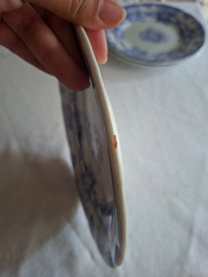 Lot de 8 assiettes à dessert en faïence de Sarreguemines – Modèle Cérès