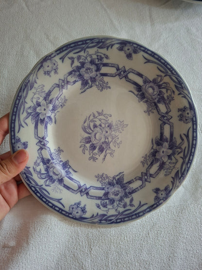 Lot de 8 assiettes à dessert en faïence de Sarreguemines – Modèle Cérès