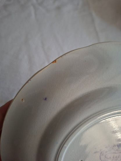 Lot de 8 assiettes à dessert en faïence de Sarreguemines – Modèle Cérès