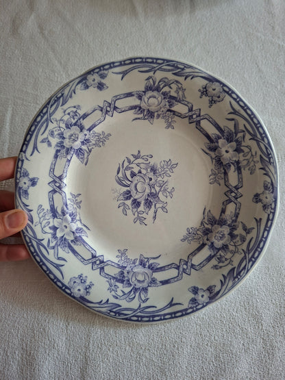Lot de 6 assiettes à dessert n°3 en faïence de Sarreguemines – Modèle Cérès