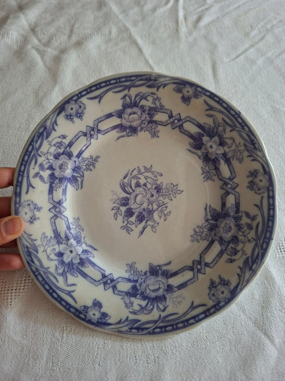 Lot de 4 assiettes à dessert en faïence de Sarreguemines – Modèle Cérès
