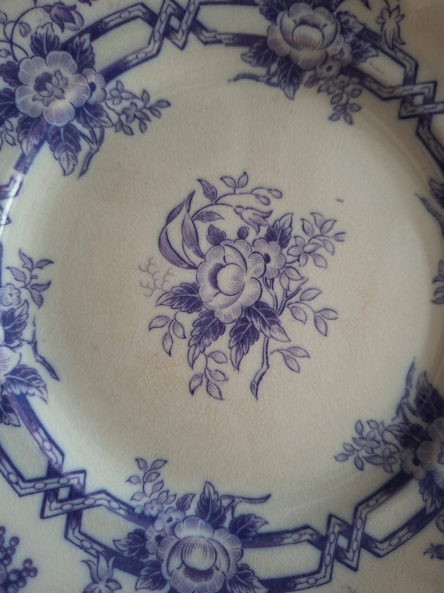 Lot de 4 assiettes à dessert en faïence de Sarreguemines – Modèle Cérès