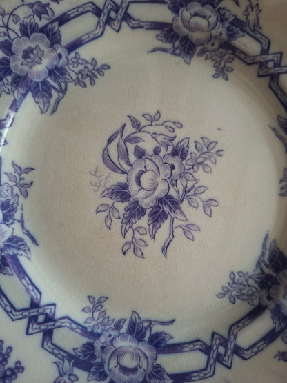 Lot de 4 assiettes à dessert en faïence de Sarreguemines – Modèle Cérès