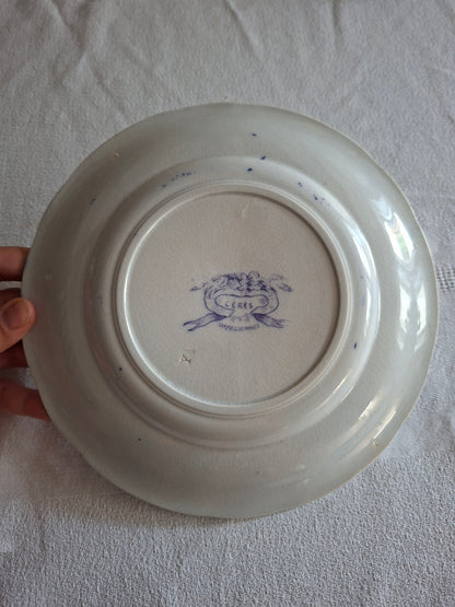 Lot de 4 assiettes à dessert en faïence de Sarreguemines – Modèle Cérès