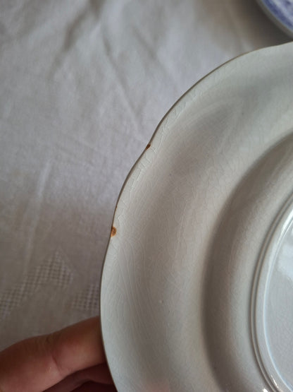 Lot de 4 assiettes à dessert n°2 en faïence de Sarreguemines – Modèle Cérès