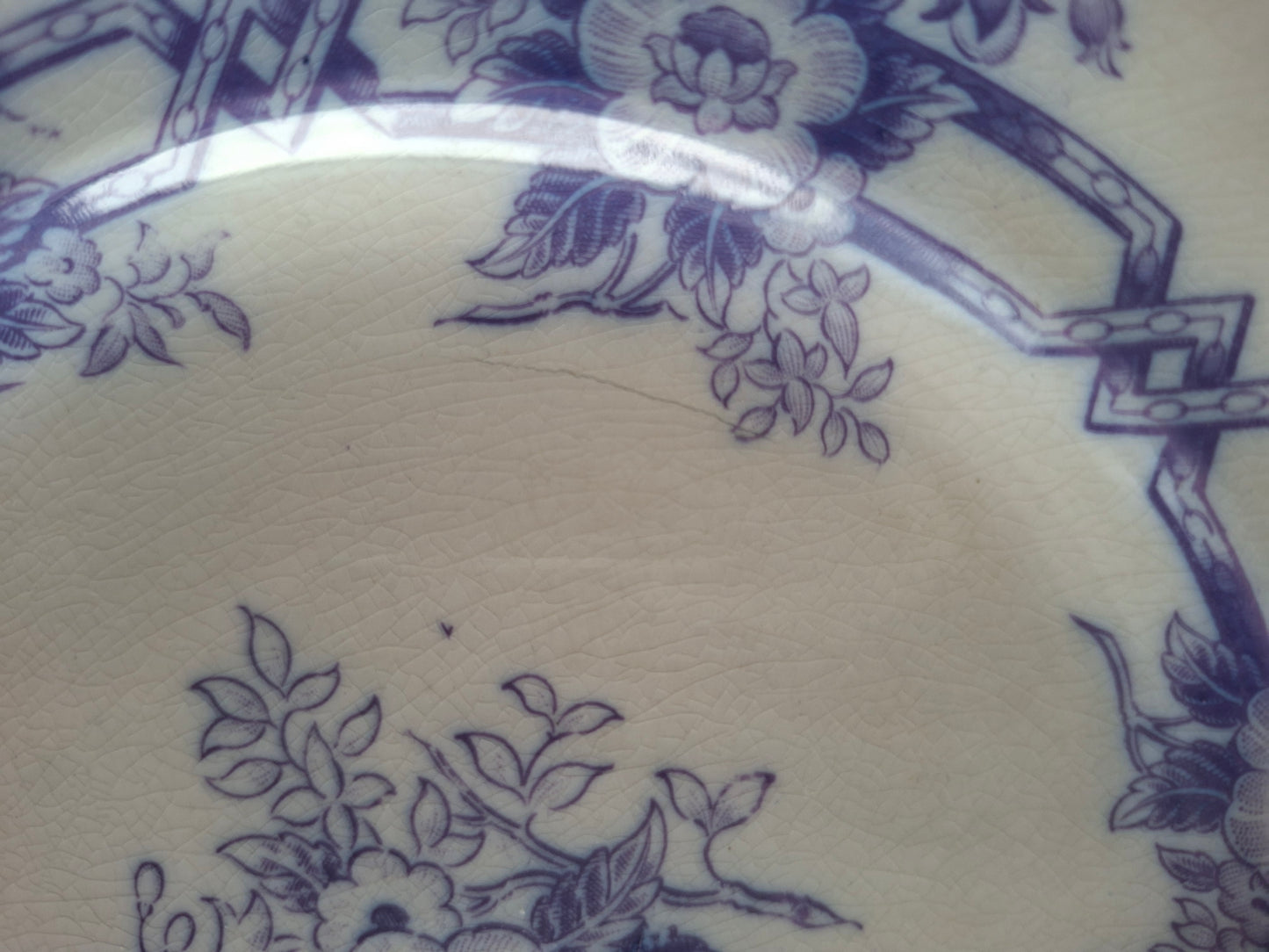 Lot de 4 assiettes à dessert n°2 en faïence de Sarreguemines – Modèle Cérès