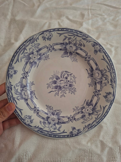 Lot de 6 assiettes à dessert n°3 en faïence de Sarreguemines – Modèle Cérès