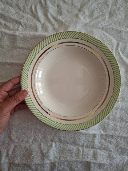 6 assiettes creuses anciennes Salins – modèle Arizona – Ø 23 cm