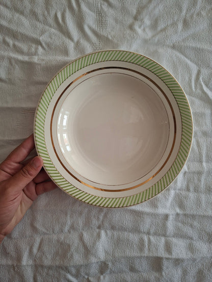 6 assiettes creuses anciennes Salins – modèle Arizona – Ø 23 cm