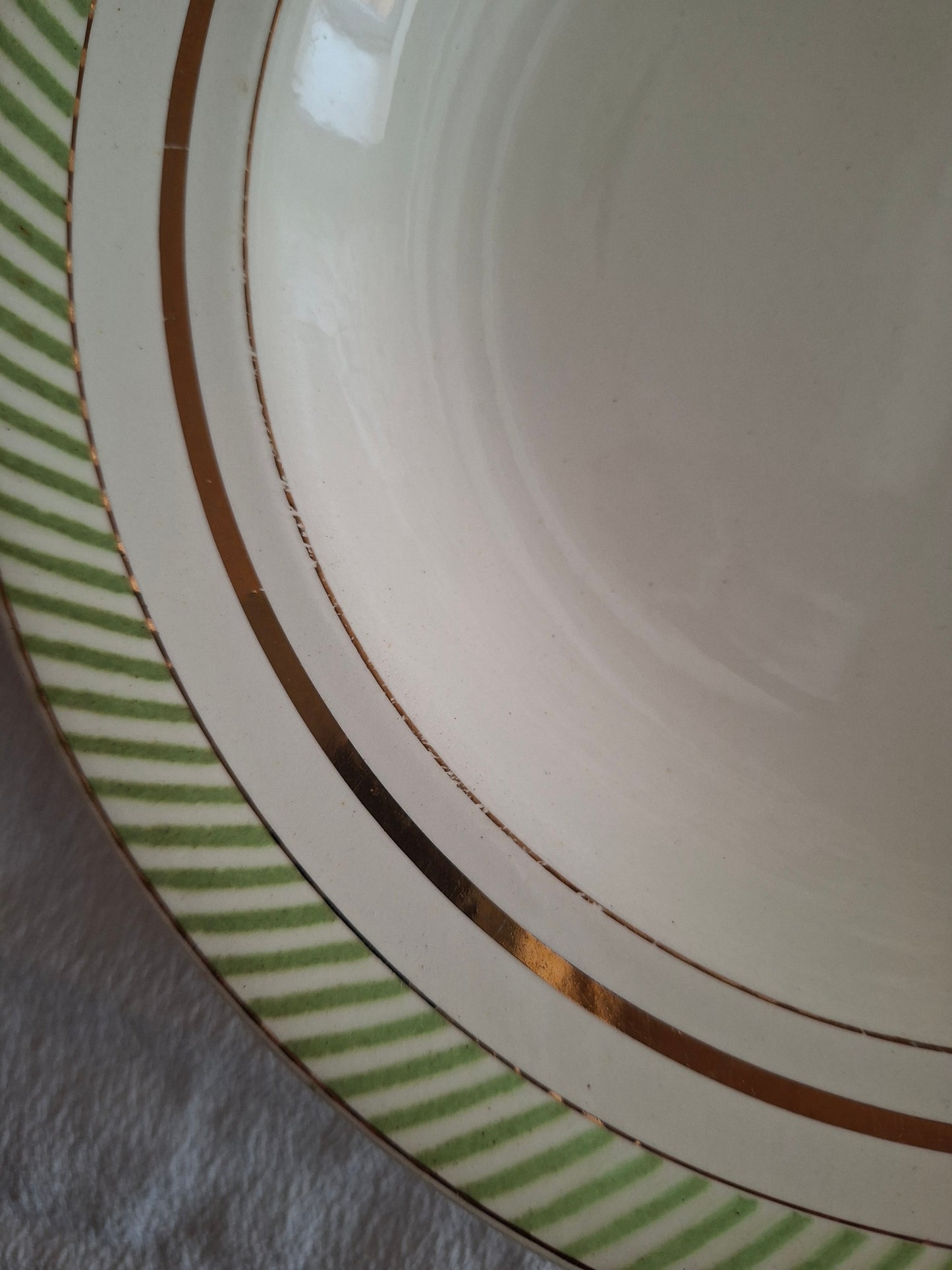 6 assiettes creuses anciennes Salins – modèle Arizona – Ø 23 cm