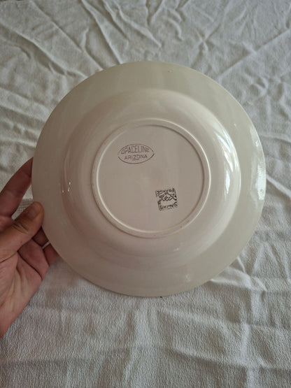 6 assiettes creuses anciennes Salins – modèle Arizona – Ø 23 cm