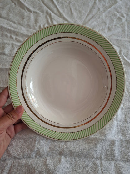 6 assiettes creuses anciennes Salins – modèle Arizona – Ø 23 cm