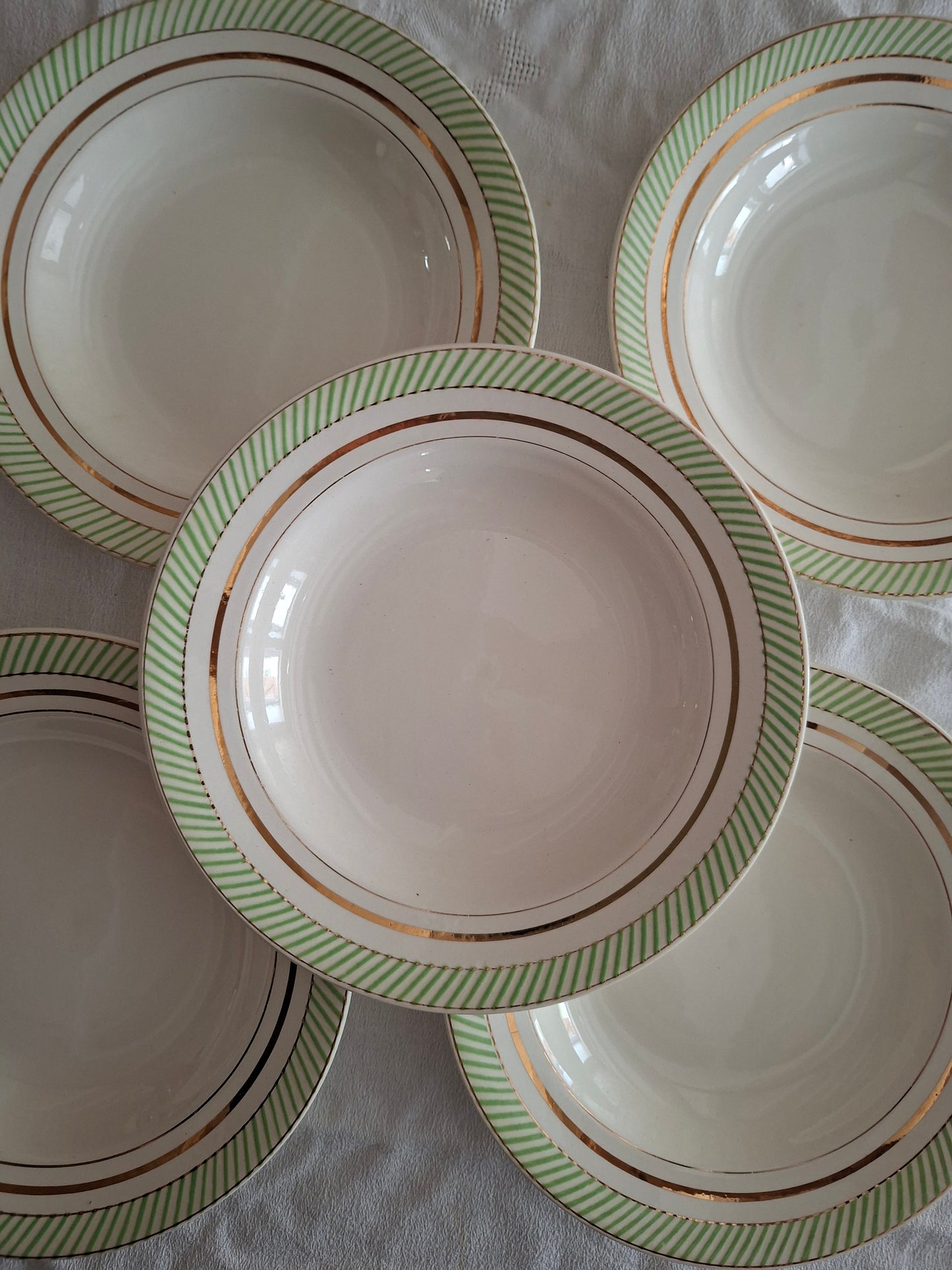 6 assiettes creuses anciennes Salins – modèle Arizona – Ø 23 cm (2)