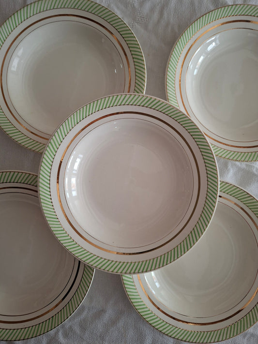 6 assiettes creuses anciennes Salins – modèle Arizona – Ø 23 cm (2)