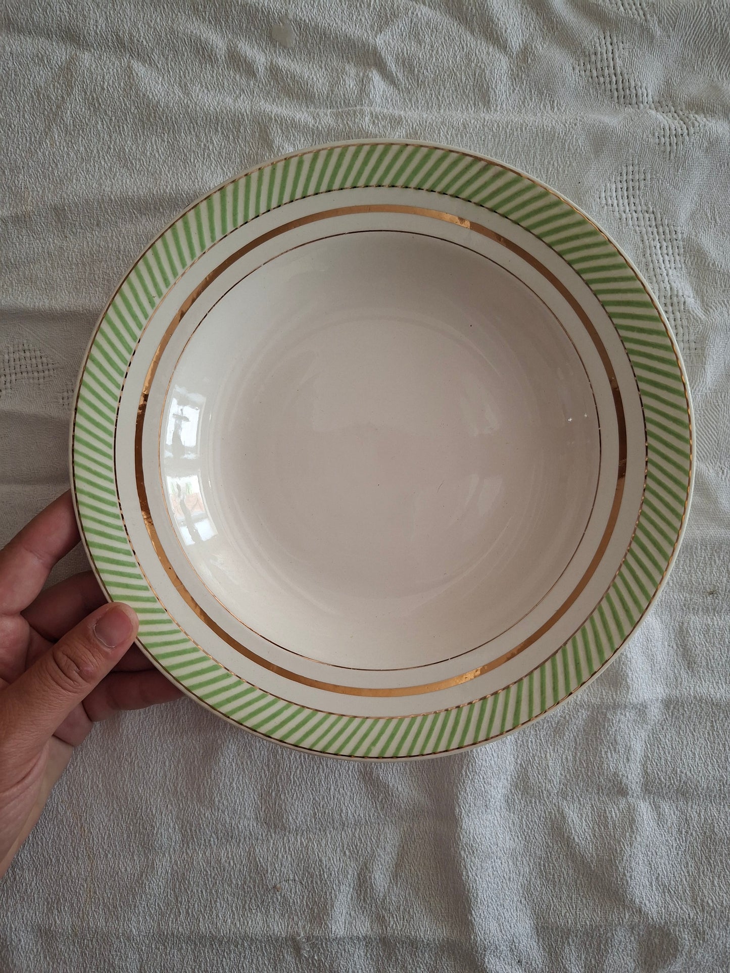 6 assiettes creuses anciennes Salins – modèle Arizona – Ø 23 cm (2)
