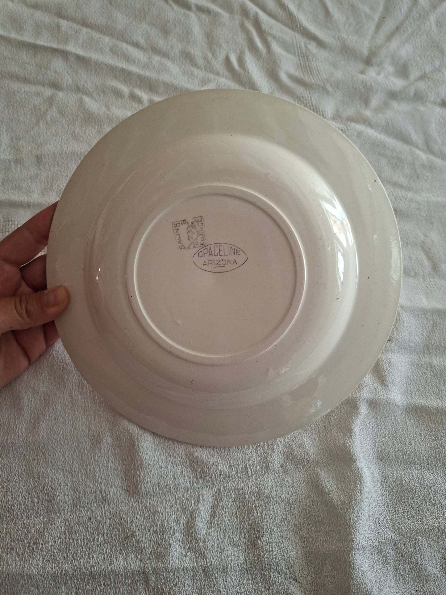 6 assiettes creuses anciennes Salins – modèle Arizona – Ø 23 cm (2)