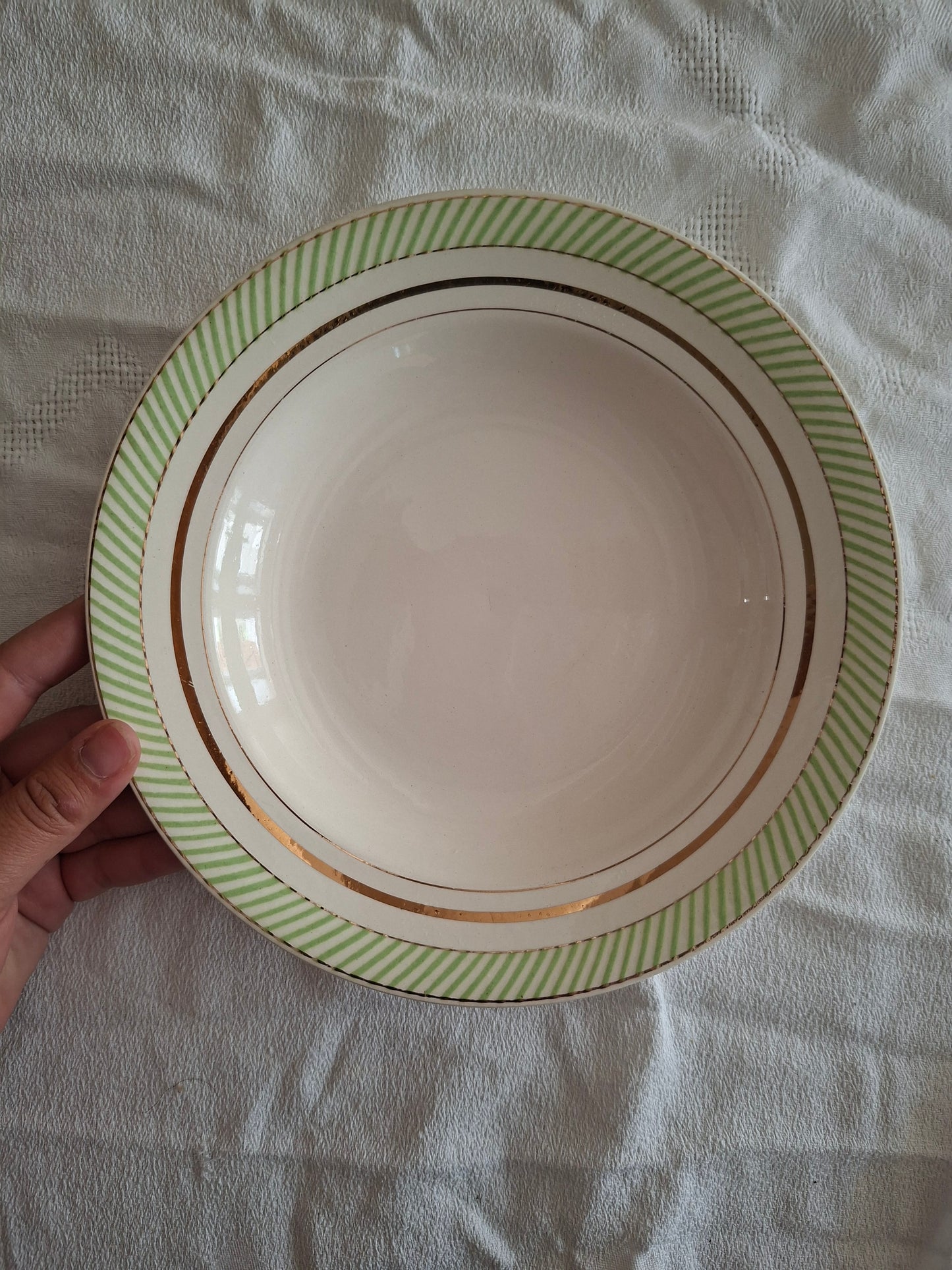 6 assiettes creuses anciennes Salins – modèle Arizona – Ø 23 cm (2)