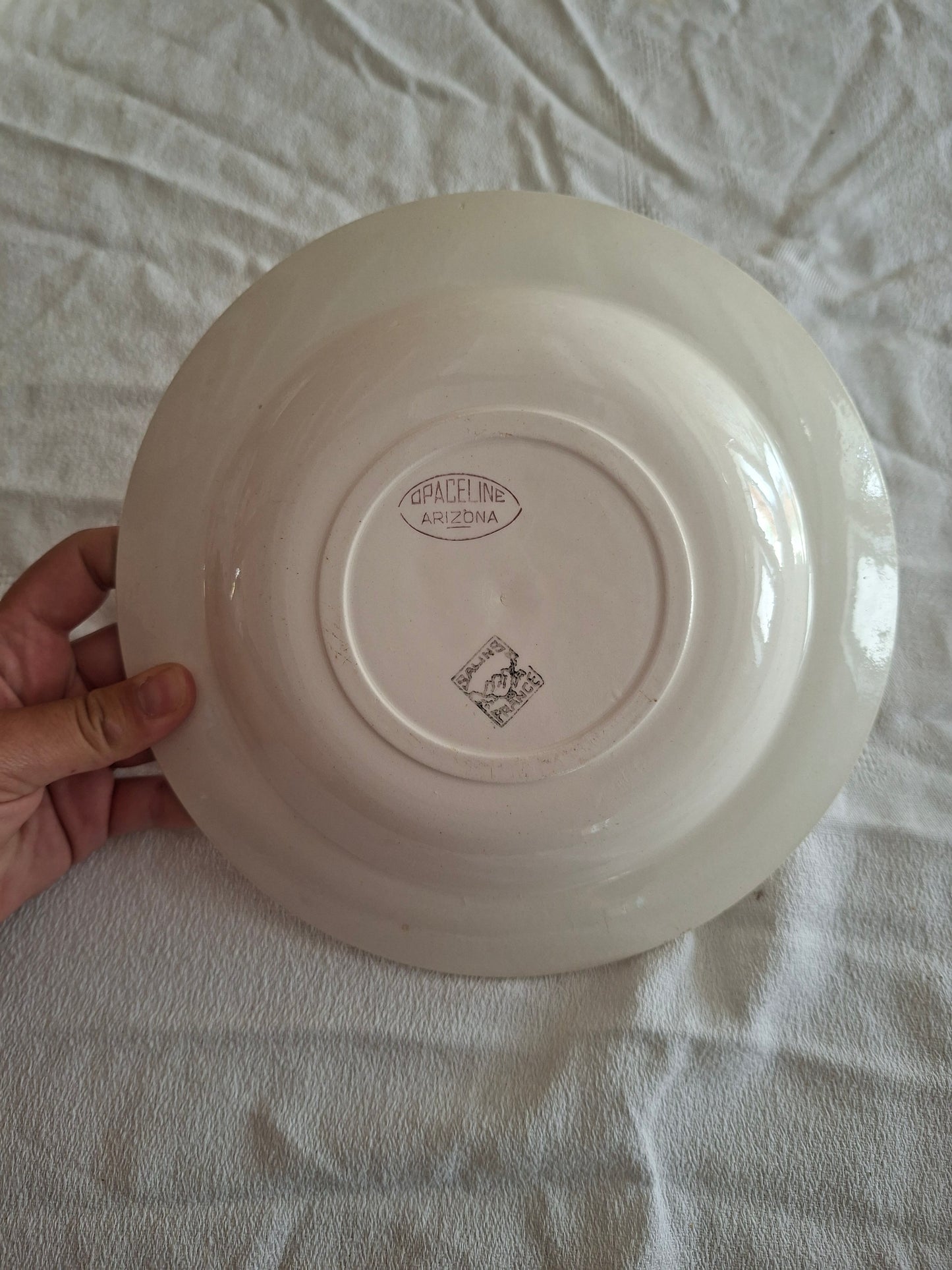 6 assiettes creuses anciennes Salins – modèle Arizona – Ø 23 cm (2)