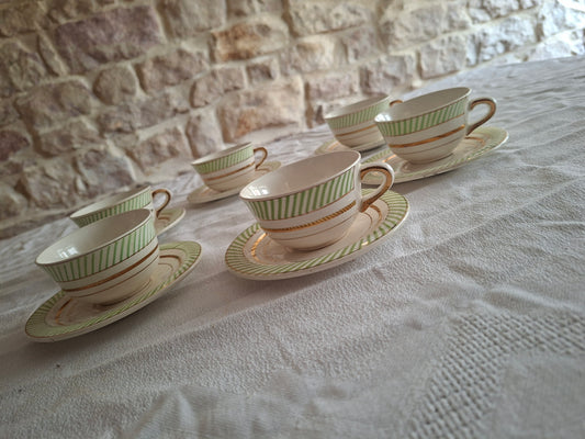 6 tasses avec soucoupes anciennes Salins – Arizona