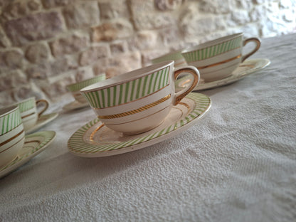 6 tasses avec soucoupes anciennes Salins – Arizona