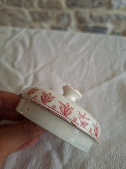 Rare Sucrier Sarreguemines – modèle Syra (2)