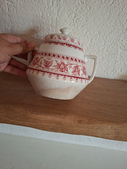 Rare Sucrier Sarreguemines – modèle Syra (2)