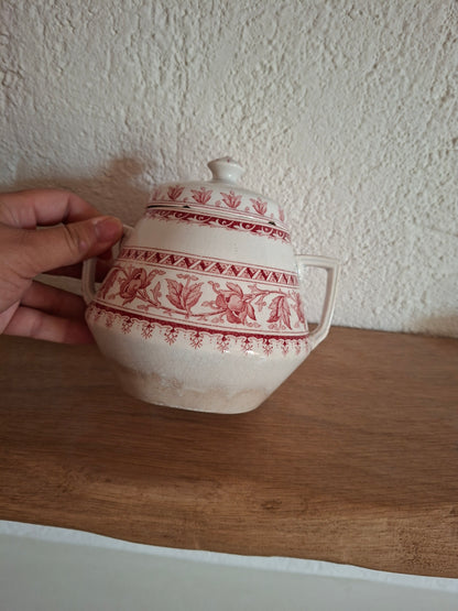 Rare Sucrier Sarreguemines – modèle Syra (2)