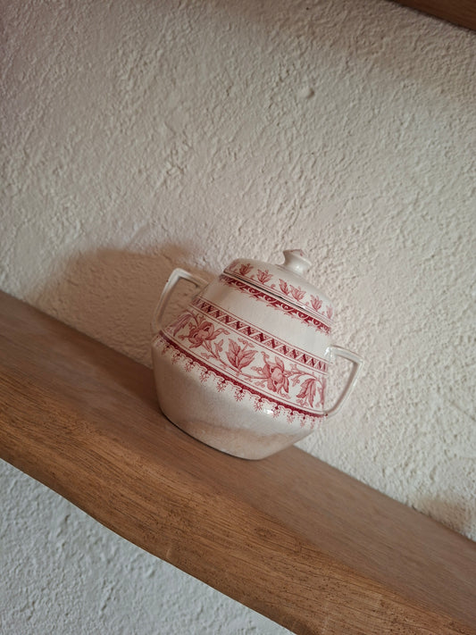 Rare Sucrier Sarreguemines – modèle Syra (2)
