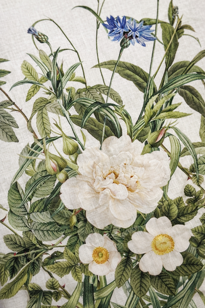Chemin de Table Fleurs en Lin 145x45